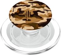 Camouflage Marron Camouflage Canard Chasseurs sauvagine Chasse Beige PopSockets PopGrip pour MagSafe