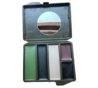 Camouflage Militaire - Kit De Maquillage Camouflage - Peinture De Visage 3 Couleurs | Maquillage Des Dissimulation Imperméable, 5 Couleurs, Résistant À La Transpiration Pour Chasse, Airsoft, Militai