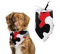 Camouflage Militaire Rouge De L'Armée Bandana Chien Doux Foulard Triangle pour Chien Classiques Écharpe Triangulaire pour Chiens Chiot Déguisement