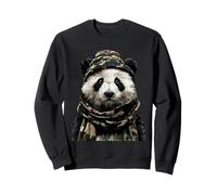 Camouflage Panda Camouflage Animal Hunter Wildlife Hunting Graphic Sweatshirt