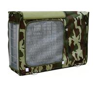 Camouflage Protection Climatiseur Exterieur, Cache Clim Exterieur en Tissu Oxford Épais 600D avec Maille Respirante, Conception à Couverture Intégrale(Green,85x35x58cm/33x14x23in)