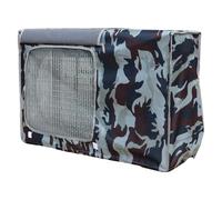 Camouflage Protection Climatiseur Exterieur, Cache Clim Exterieur en Tissu Oxford Épais 600D avec Maille Respirante, Conception à Couverture Intégrale(Gray,74x26x54cm/29x10x21in)