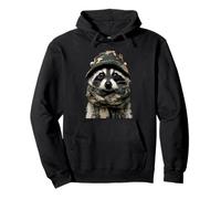 Camouflage Raton Laveur Camo Animal Hunter Wildlife Hunting Sweat à Capuche