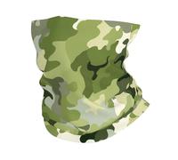 Camouflage Vert 8 Écharpe Tube Séchage Rapide Bande De Cheveux Élastique Headwrap pour Course À Pied Cyclisme Ski 25X50Cm