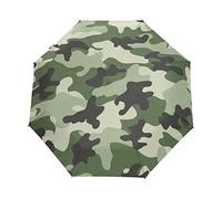 Camouflage Vert Armée Caché Parapluie Pliable Pliant à Ouverture Automatique Parapluies Pliant Coupe-Vent pour Voyager Plage Femmes Enfants Homme Fille