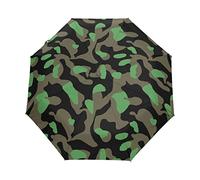 Camouflage Vert Jungle Parapluie Pliable Pliant à Ouverture Automatique Parapluies Pliant Coupe-Vent pour Voyager Plage Femmes Enfants Homme Fille