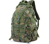 (Camouflage vert) Sac à dos militaire tactique de 25L, sac à dos de randonnée léger, sac à dos de camping en plein air