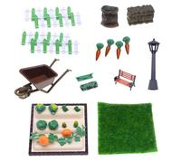 Camp Agricole Miniature - Modèle De Paysages Végétaux Réaliste, Ensemble De Jouets Pour Les Scènes Éducatives | Mini Modèle Agricole Avec Minuscules Figurines Légumes, Accessoire De Maison Ba