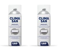 CAMP Climasan Nettoyant - Nettoyant Climatisation Maison, Spray pour Climatiseurs, Enlève Germes et Bactéries - Nettoyage Climatiseur à Action Purifiante Made in Italy, 400 ml (Lot de 2)