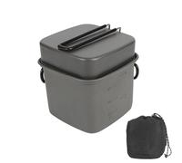 Camp Cookware - Outdoor Cooking Set, Aluminum Pot Kit, Nonstick Hiking Meal Solution | Lightweight Multifunction Utensil Collection, Camping Gear for Backpacking, Durable Compact Design Premium