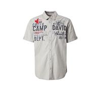 CAMP DAVID Chemise bleu marine / gris / rouge, Taille L