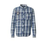 CAMP DAVID Chemise indigo / blanc, Taille L