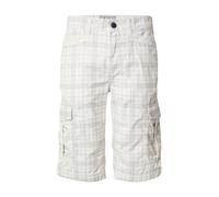 CAMP DAVID Pantalon cargo gris / blanc, Taille 35-36