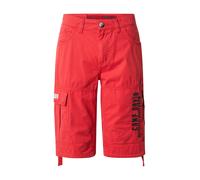 CAMP DAVID Pantalon cargo rouge / noir, Taille 33