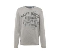 CAMP DAVID Pull-over bleu / gris / noir, Taille XXXL