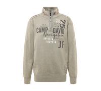 CAMP DAVID Pull-over gris / kaki / noir, Taille M