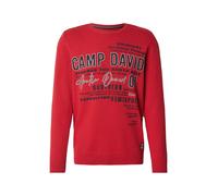 CAMP DAVID Pull-over rouge / noir / blanc, Taille M