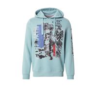 CAMP DAVID Sweat-shirt bleu / bleu cyan / rouge / noir, Taille XL