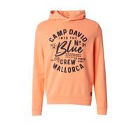 CAMP DAVID Sweat-shirt bleu nuit / orange, Taille L