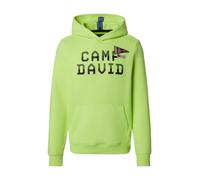 CAMP DAVID Sweat-shirt vert fluo / noir, Taille XXL