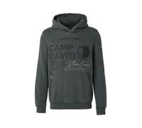 CAMP DAVID Sweat-shirt vert foncé / noir / blanc, Taille M