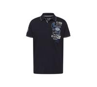 CAMP DAVID T-Shirt bleu / bleu foncé / blanc, Taille M