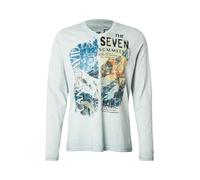 CAMP DAVID T-Shirt bleu cyan / bleu-gris / orange / noir, Taille S