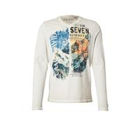 CAMP DAVID T-Shirt bleu / gris argenté / orange / noir, Taille L