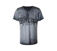 CAMP DAVID T-Shirt bleu-gris / noir, Taille XXL