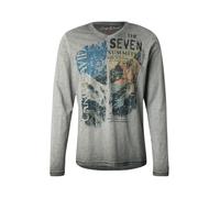 CAMP DAVID T-Shirt bleu / gris / orange foncé, Taille M