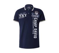 CAMP DAVID T-Shirt bleu marine / bleu clair / blanc, Taille M