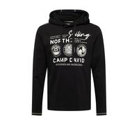CAMP DAVID T-Shirt 'Cruise North' greige / noir / blanc, Taille L