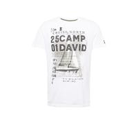 CAMP DAVID T-Shirt 'Cruise North' taupe / gris foncé / noir / blanc, Taille L