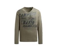 CAMP DAVID T-Shirt gris / kaki, Taille XL
