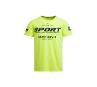 CAMP DAVID T-Shirt jaune fluo / noir, Taille XXL
