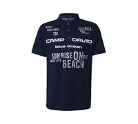 CAMP DAVID T-Shirt marine / blanc, Taille XL