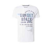 CAMP DAVID T-Shirt marine / bleu clair / blanc, Taille XL
