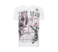 CAMP DAVID T-Shirt 'Road Rebel' gris / baie / noir / blanc, Taille L