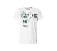 CAMP DAVID T-Shirt sapin / blanc, Taille XL