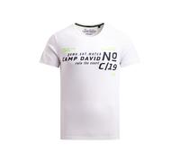 CAMP DAVID T-Shirt vert clair / noir / blanc, Taille L