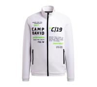 CAMP DAVID Veste de survêtement 'Game.Set.Match' blanc, Taille XXL
