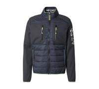 CAMP DAVID Veste en polaire marine / citron vert / blanc, Taille M