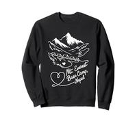 Camp de Base du Mont Everest, Souvenir d'art en Forme de cœur Signature du Népal Sweatshirt
