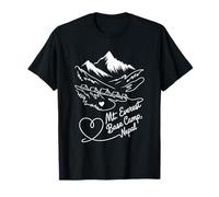 Camp de Base du Mont Everest, Souvenir d'art en Forme de cœur Signature du Népal T-Shirt