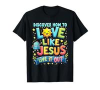 Camp de jeunes chrétiens de l'école biblique Live it Out VBS 2025 T-Shirt