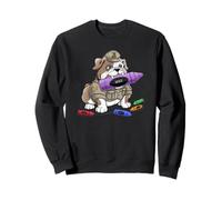 Camp d'entraînement de Pâques Sarcastic I May Eat Crayons Dog Jarhead MRE Sweatshirt