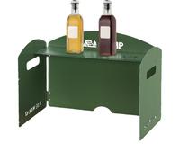 Camp Écran de four - Vitre pliante portable - Bloqueur de vent en aluminium léger - Cuisinière en plein air pour le camping - Sac à dos de randonnée - Déflecteur de vent réglable pour ustensiles de