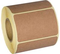 Camp Galaxy - Autocollants Rectangulaires 2x3 Pouces en Kraft Marron Naturel (350 par Rouleau) - Autocollants Vides pour Commerçants, Artisanat, Organisation