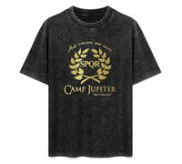 Camp Half Blood Branches Camp Jupiter SPQR Purple Sci-FI Percy Jackson Vintage Washed Tee Unisex Short Sleeve Size XL