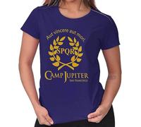 Camp Half Blood Branches Camp Jupiter SPQR SciFi Percy Jackson Ladies T Shirt Purple Men's Men T-Shirt